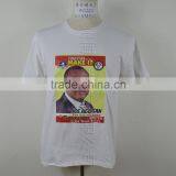 White Color Printed Face Cheap Election Tshirt 100% Polyester 140~150g thumbnail-1