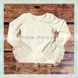 Girl Long Sleeve Ruffle Shirt 100% Cotton Ruffle Raglan Fall Icing Ruffle Sleeve t Shirts thumbnail-1