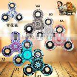 Decompression Hand Spinner Fingertips Camouflage Triangle Gyro Bats Gyro Mandala Series Finger Gyro thumbnail-3