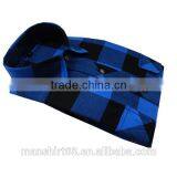 100% Cotton Royal Blue Big Plaid Flannel Shirt thumbnail-1