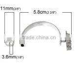 Half Bracelet Bangle Bar With Slider Hook Clasps Owl Halloween Silver Tone 5.8cm X3.2cm 11mm X7mm thumbnail-2