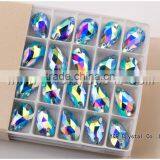 AB Color Flat Back Sew on Stones for Wedding Dress thumbnail-2