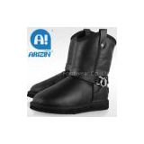 Fashion lady boots with sheepskin material