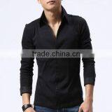 Slim Fit Polyester Cotton Fabric Men Casual Shirt thumbnail-1