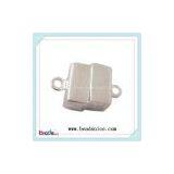 Strong Silver Rectangle Magnetic Clasp Fit Jewelry Findings thumbnail-1
