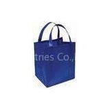 Customized Blue Silk Screen Imprint Non-Woven Tote Bags For Supermarket Shopping thumbnail-1