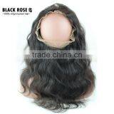 Brazilian Body Hair Extension 360 Lace Frontal Closure thumbnail-1