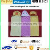 BSCI AND WALMART COTTON SOFT BABY HOODED TOWEL WITH Embroidered thumbnail-5