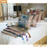 100%polyester Hotel cushion bed spread bed runner bed scarf 146
