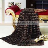 Latest Fashion Design and Soft Bedding Throw Pure Color 100% Polyester Plush Blanket thumbnail-3