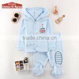 100% Cotton 0-3 Month Baby Boy Suits Long Sleeve Infant Warmer Clothing thumbnail-1