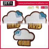 Embroidery Blue Heart White Cloud Patch Letters Patchs thumbnail-1