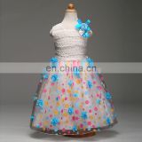 Flower Baby Girl Tulle Dress Petal Sleeveless Polka Dot Dress Party Invitations