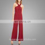 2016 Pictures Of Latest Tops and Trousers Designs Contemporary Cross Front Jumpsuit thumbnail-2