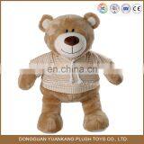 wholesale stuffed teddy bear plush with t-shirt
