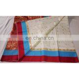 Women's Designer Wedding Wear Red Border Handmade Kanjeevaram Banarasi Silk Bridal Saree Party Wear Dress thumbnail-4