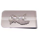 Cool Stainless Steel Gold Plating Money Clip Laser Engraved Cash Clip thumbnail-3