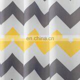 Two Tone Waterproof Polyester Wave Design Shower Curtain thumbnail-3