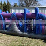 Purple Blue Inflatable Obstacle Course Game Bouncer For Sale thumbnail-3