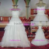 Elegant Sweetheart Neckline Satin Ball Gown With Tulle Skirt With Beaded Waistband