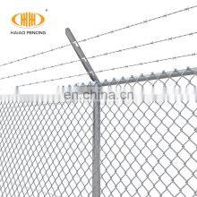 Galvanized Chain Link Fence With Barbed Wire