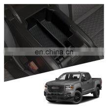 Interior Accessories Parts Silicone Armrest Rest Storage Box Center Control Console Organizer Tray For Gmc Canyon 2015-2021
