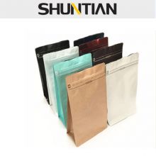 hot stamped 2L biodegradable flat bottom plastic bags