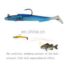 15cm 30g Soft Eel Fishing Lures Rubber Worm Bass With Crank Hook Long Bait thumbnail-4