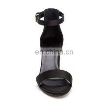 Women High Quality Heel Leather Sandals Shoes Women Ankle Strap Covered Heel Design for Ladies Footwear thumbnail-3