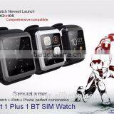 1.54" Capacitive Touch Screen Smart Watch With Bluetooth 4.0 Smart Watch U11 Uwatch Wristwatch U11 Watch Phone. thumbnail-1