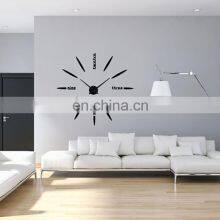 K&B Hot Factory Fashion High Quality Modern EVA+Acrylic Diy Digital Wall Clock thumbnail-4