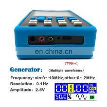 DSO2512G Digital Oscilloscope 120M Bandwidth 500M Sampling Mini 2 Channel Oscilloscope For Repairs thumbnail-4