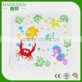 Plastic bathroom anti-slip mat PVC durable and comfortable square