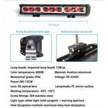 Super Bright 28 Inch 180W Off Road 6D Driving Beam Led Light Bar With Red Green Blue Amber White Daytime Running Light Optional thumbnail-5
