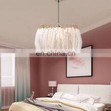 Bedroom Lamp Feather Chandelier Modern Luxury Warm Romantic Creative Room Nordic Ins Wind Pendant Lights thumbnail-4