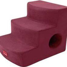 Premium Three Tier Pet Stairs With Bamboo Charcoal PU Foam thumbnail-3