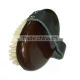 Wooden Beard Brush With Leather Handle thumbnail-6