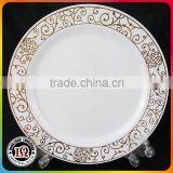 Flower White Plastic Hot Food Plate