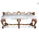 Royal Bedroom Furniture King Size White Wedding Bed Wood Four Poster Canopy Bed Quality Choice thumbnail-5