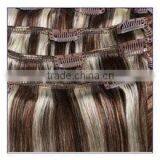 The Hot Selling 100% Unprocessed Brazilian Human Hair Clip in Hair Extensions thumbnail-2