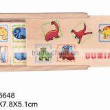 China Online Shopping 28 Pcs Hot-sale Sea Animal Baby's Safety Gift Small Size Puzzle Wooden Boxkids Domino Game Set thumbnail-2
