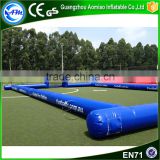 Customize blue inflatable football field,inflatable boarding for sale