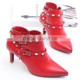 White Boots Leather Upper Rubber Bottom Boots Durable Cheap Rubber Boots thumbnail-1