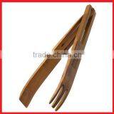 Acacia Wood Salad Tong With Custom Engraved Laser Logo thumbnail-1