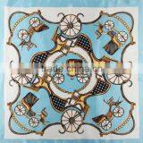 2016 Big Size Silk Square Scarf Women Headscarf Digital Roll Print Silk Satin Scarves Turkish Square Scarf Wholesale thumbnail-4