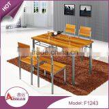 Foshan Imported Custom Sizes Cheap Price Rustic Dinner Table Set no Scratch 4 Seater Wood Dining Table Quality Choice thumbnail-1