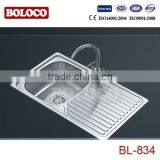 Single Bowl on Drainer Water Sink for Australia BL-834 thumbnail-1