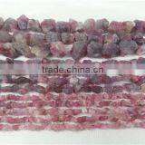 All Size Wholesale Red Tourmaline Rough Nugget Strand thumbnail-1