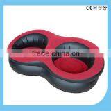 2 Person Flocked Inflatable Plastic Sofa