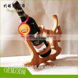 Desk Organization Bamboo Wine Bottle Holder thumbnail-3
